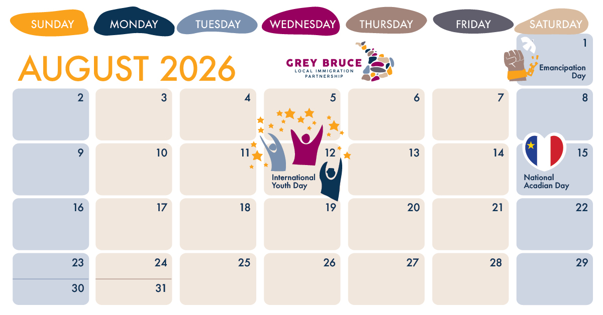 Calendar of events